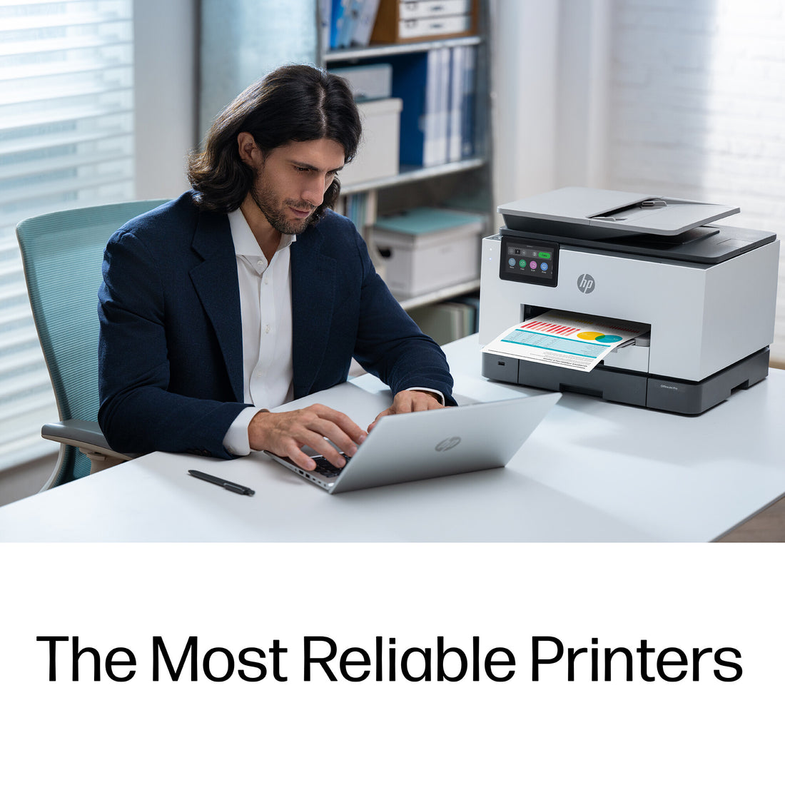 HP OfficeJet Pro 9135 Wireless All-in-One Color Printer, Two-sided printing; Copier, Scanner - image 9