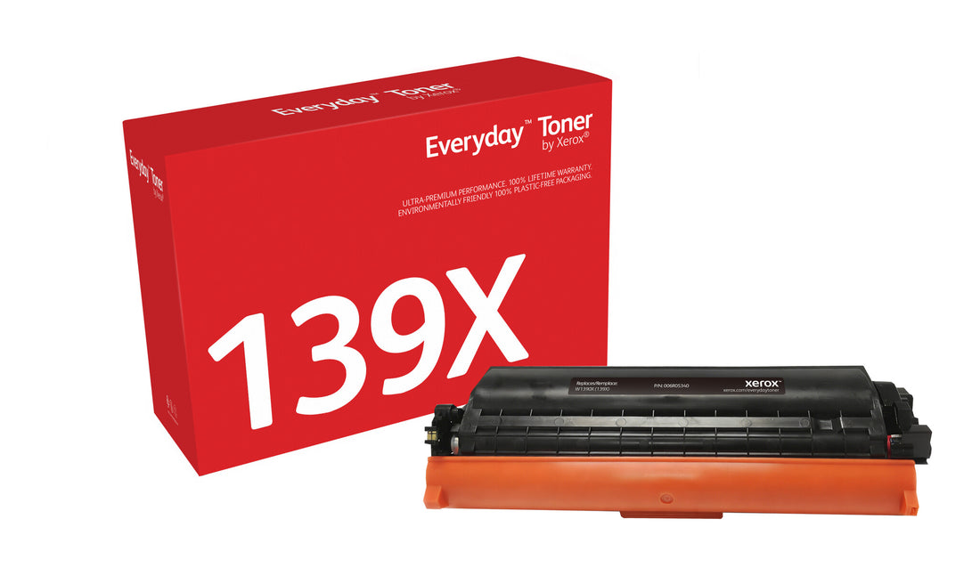 Everyday Black Toner by Xerox compatible with HP 139X (W1390X), High capacity