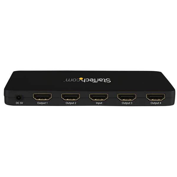 StarTech.com 4K HDMI 4-Port Video Splitter – 1x4 HDMI Splitter w/ Solid Aluminum Housing – 4K 30Hz - image 2