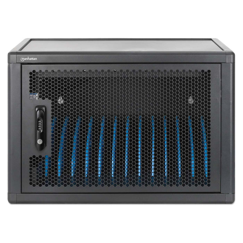 Manhattan Laptop Charging Cabinet Desktop (or trolley) via USB-C 65W 16" 12-bay, Suitable for USB-C laptops - image 5