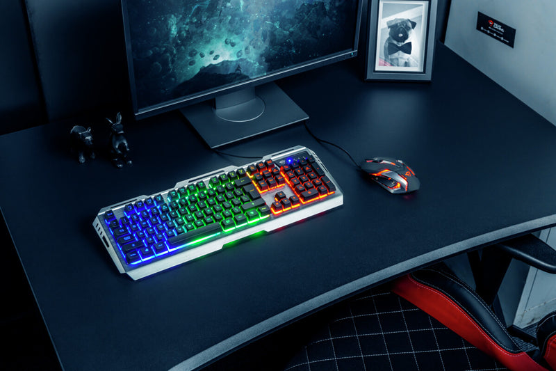 Trust GXT 845 Tural keyboard Mouse included Gaming USB QWERTY UK English Black