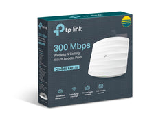 TP-LINK (EAP110) Omada 300Mbps Wireless N Ceiling Mount Access Point, Passive PoE, 10/100, Free Software