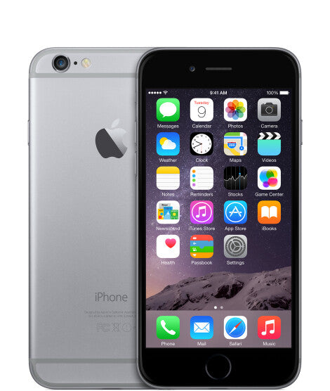 Orange iPhone Apple 6 11.9 cm (4.7") Single SIM iOS 9 4G 64 GB Grey