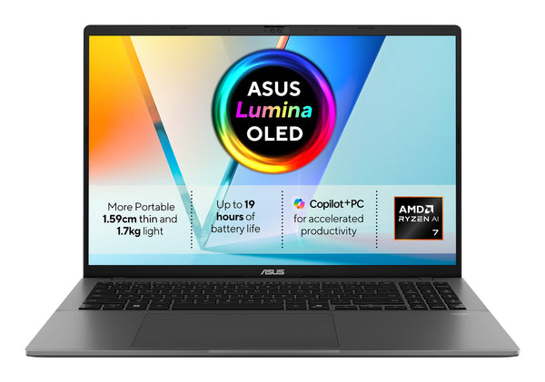 ASUS Vivobook S16 16" Laptop (90NB16T1-M000H0) - AMD Ryzen AI 7 350, 32GB RAM, 1TB SSD, Windows 11 Home