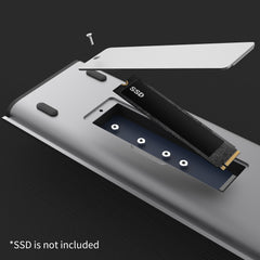 j5create JCD552 M.2 NVMe® USB-C® Gen 2 Docking Station, Silver and Black