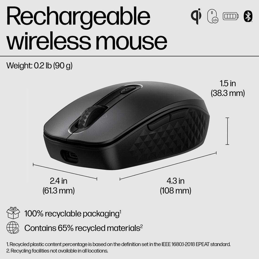 HP 695 Rechargeable Wireless Mouse - image 5