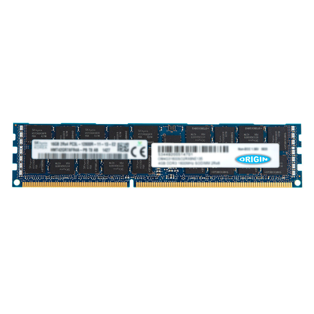 Origin Storage Origin 4GB 2Rx4 DDR3-1333 PC3-10600 Registered ECC 1.5V 240-pin RDIMM
