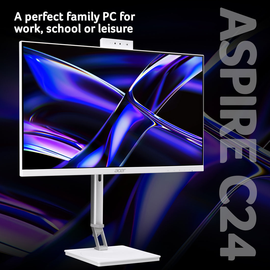 Acer Aspire C24D – 23.8" Full HD (1920×1080), Intel Core 5 320, 16GB LPDDR5, Windows 11 All-in-One Desktop - image 3