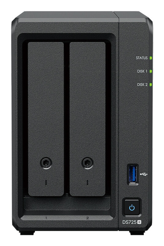 Ryzen R1600 Synology DiskStation DS725+ NAS Ryzen Embedded R1600 4 GB DDR4 Black ...
