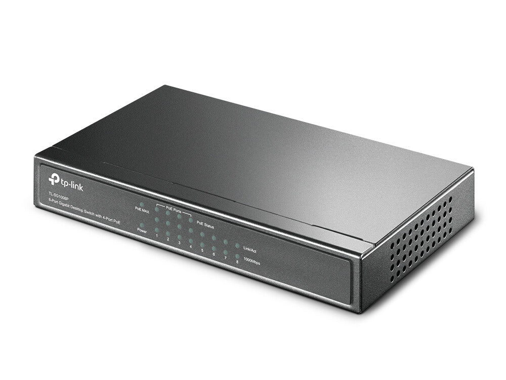 TP-Link TL-SG1008P network switch Unmanaged Gigabit Ethernet (10/100/1000) Power over Ethernet (PoE) Hazelnut - image 3