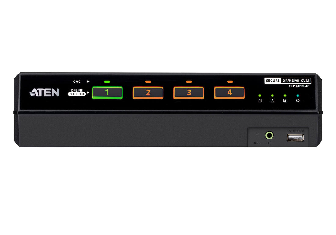 ATEN 4-Port USB 5K DisplayPort/HDMI Dual Display Universal Secure KVM Switch with CAC (PSD PP v4.0 Compliant) - image 2