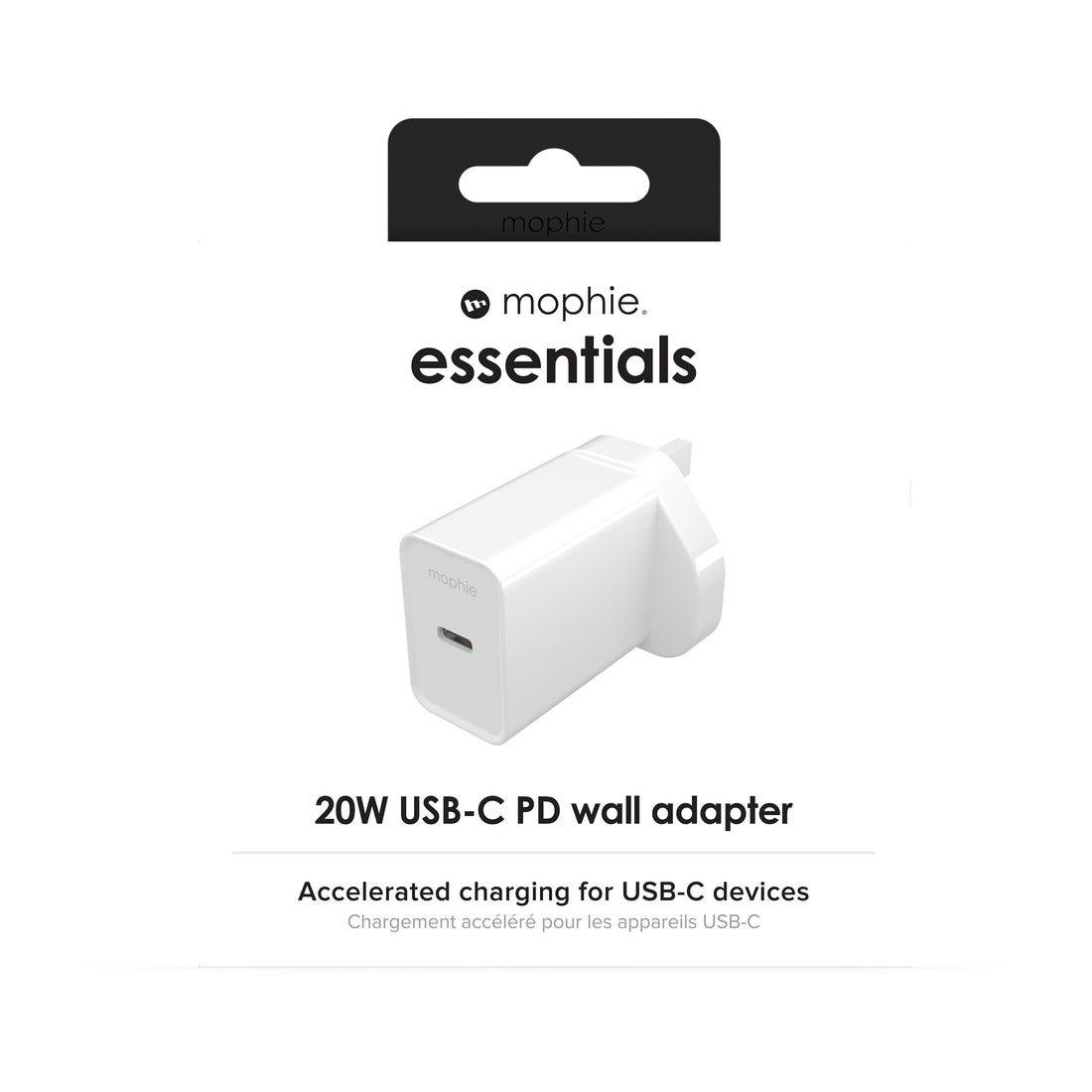 mophie essentials 20W USB-C PD wall adapter Universal White AC Fast charging Indoor - image 5