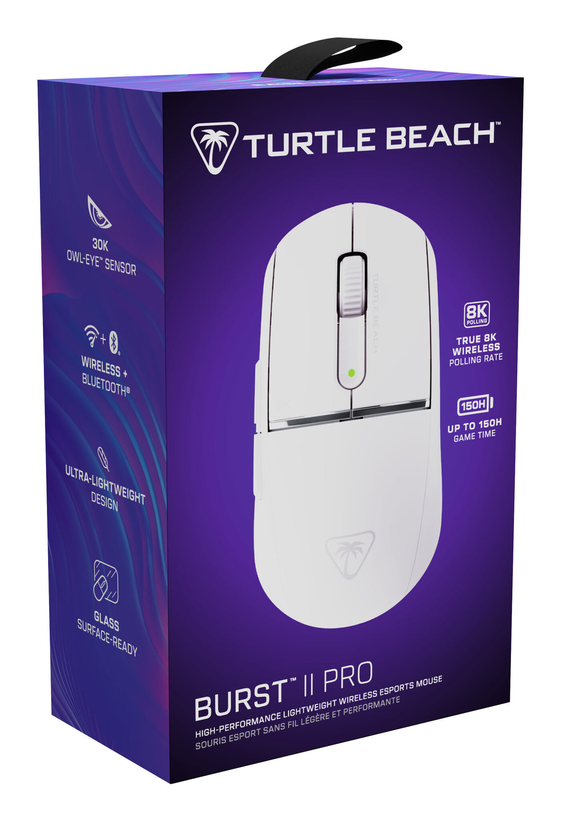 Turtle Beach Burst II Pro White Wireless Esports Gaming Mouse - 8K polling, 57g Ultra Lightweight, 150-hour - image 11