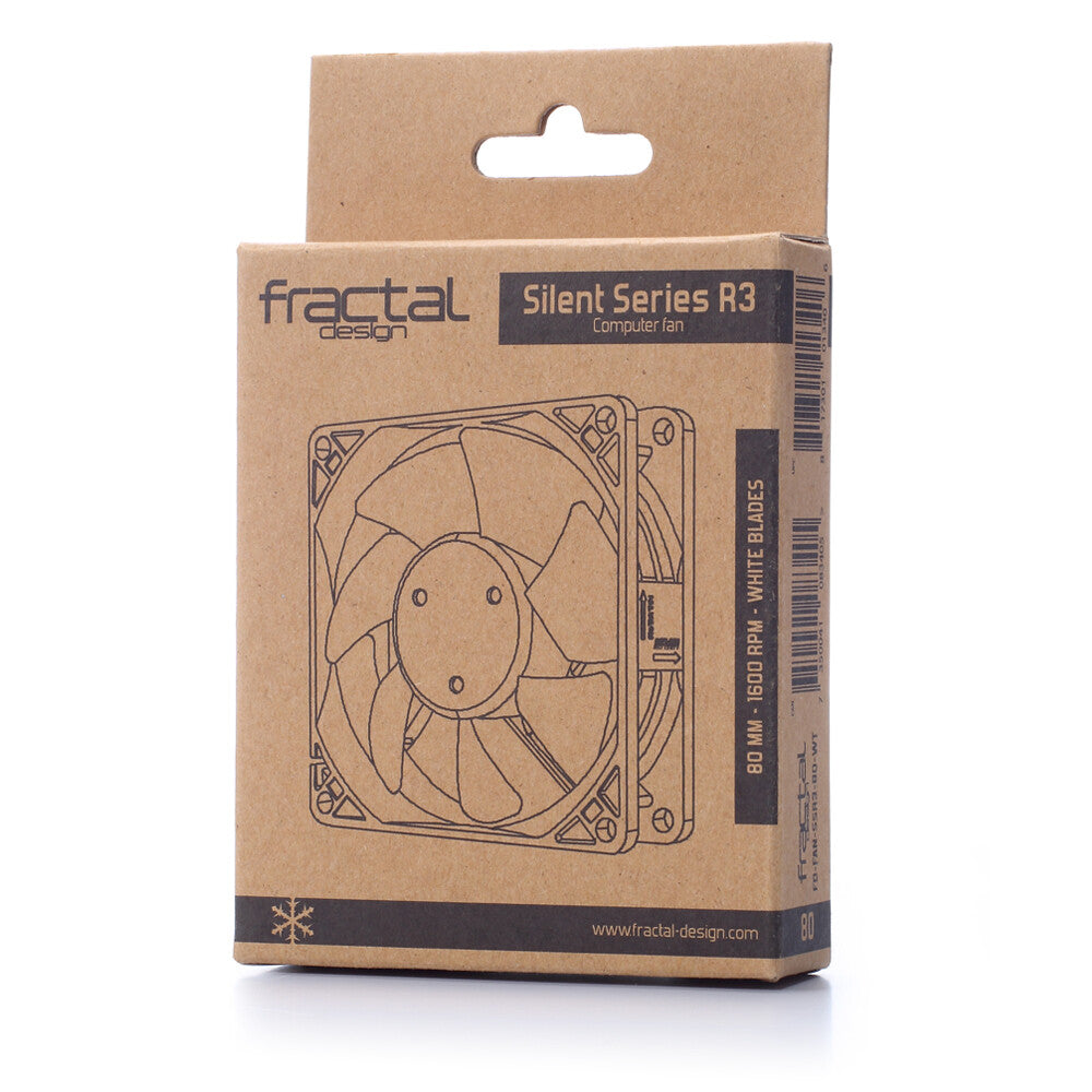 Fractal Design Silent Series R3 80 mm Computer case Fan 8 cm Black, White - image 4
