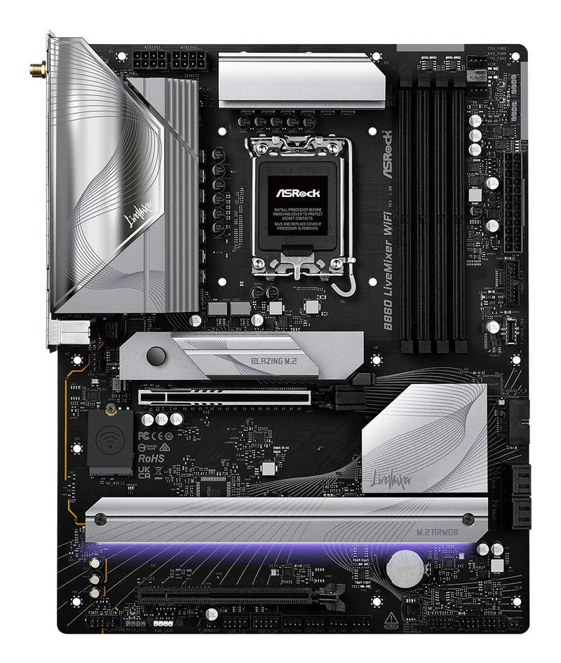 Asrock B860 LiveMixer WiFi Intel B860 LGA 1851 (Socket V1) ATX
