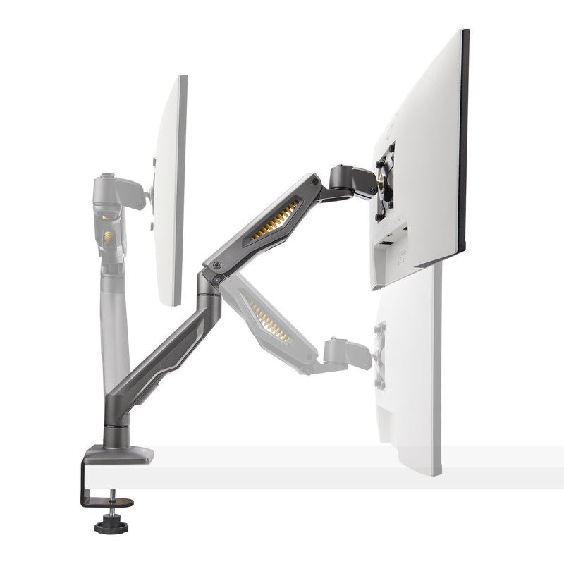 StarTech.com Desk Mount Monitor Arm, Up To 32" Display, Max 22lb/10kg, VESA 75x75/100x100, C-Clamp, Fully Articulating, Mechanical Spring, TAA-compliant