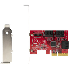 StarTech.com SATA PCIe Card - 6 Port PCIe SATA Expansion Card - 6Gbps - Low/Full Profile - Stacked SATA Connectors - ASM1166 Non-Raid - PCI Express to SATA Converter