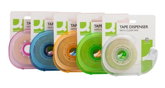Q-CONNECT KF27009 tape dispenser Plastic Assorted colours