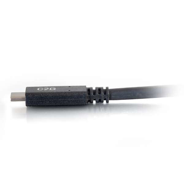 C2G 0.9m (3ft) USB C Cable - USB 3.1 (3A) - M/M USB Type C Cable - Black - image 2