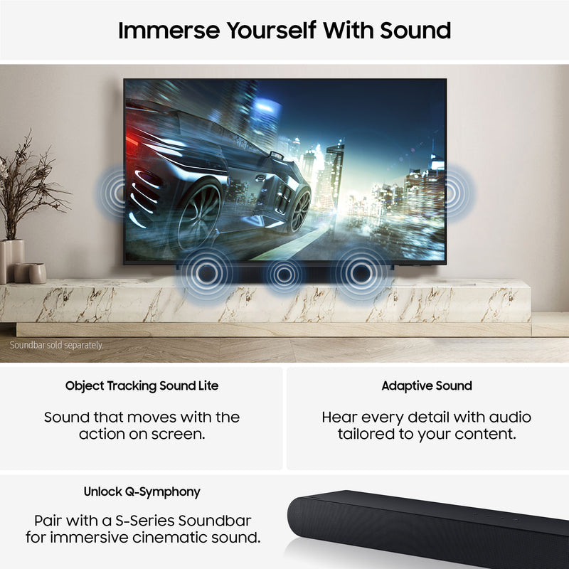 Samsung 2025 Q7F 55" 4K QLED HDR Smart TV 139.7 cm (55") 4K Ultra HD Wi-Fi Black