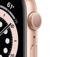 Apple Watch Series 6 GPS, 40mm Gold Aluminium Case with Pink Sand Sport Band - Regular