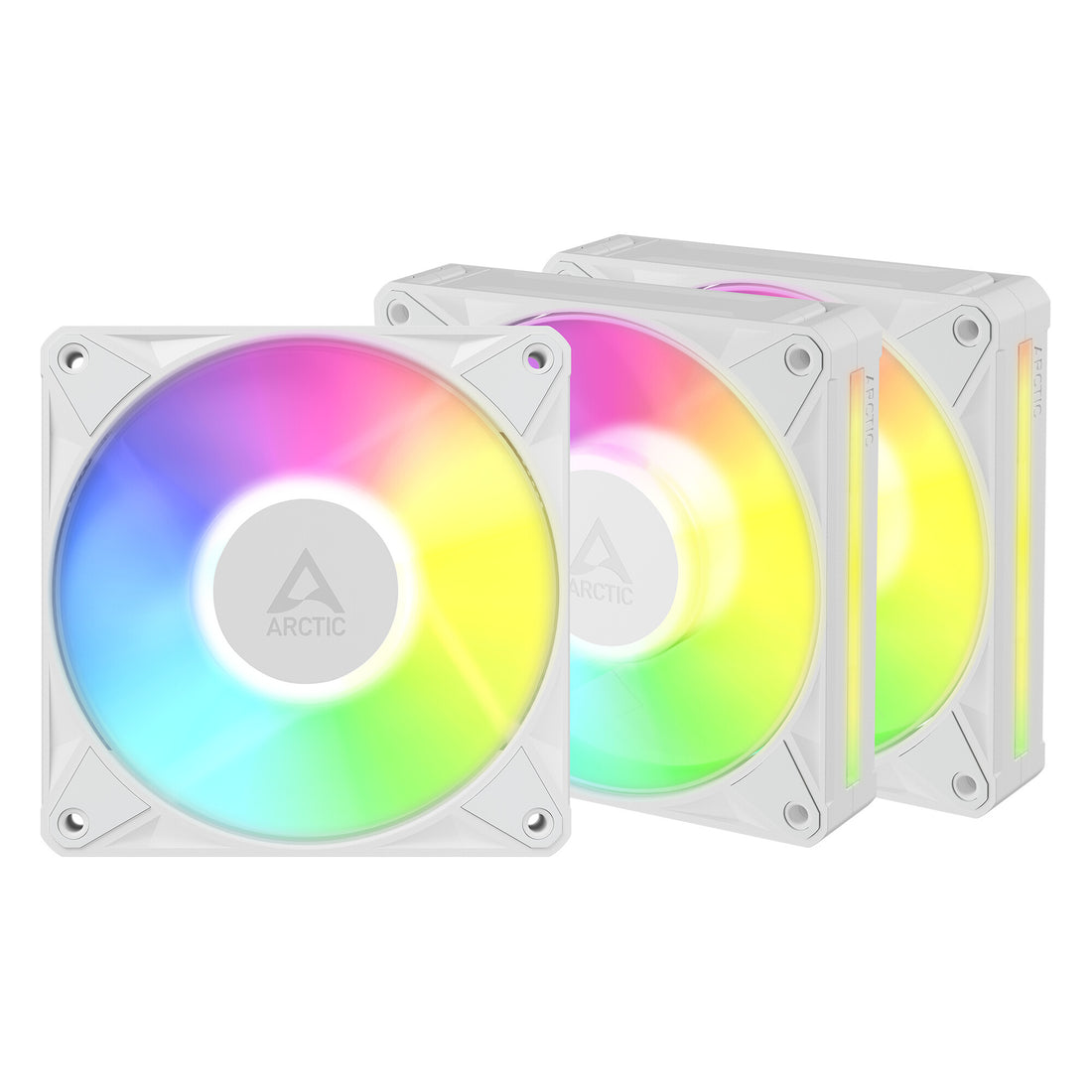 ARCTIC BioniX P12 A-RGB (White) – 3 Pack 120 mm PWM Fan with Daisy Chain - image 2