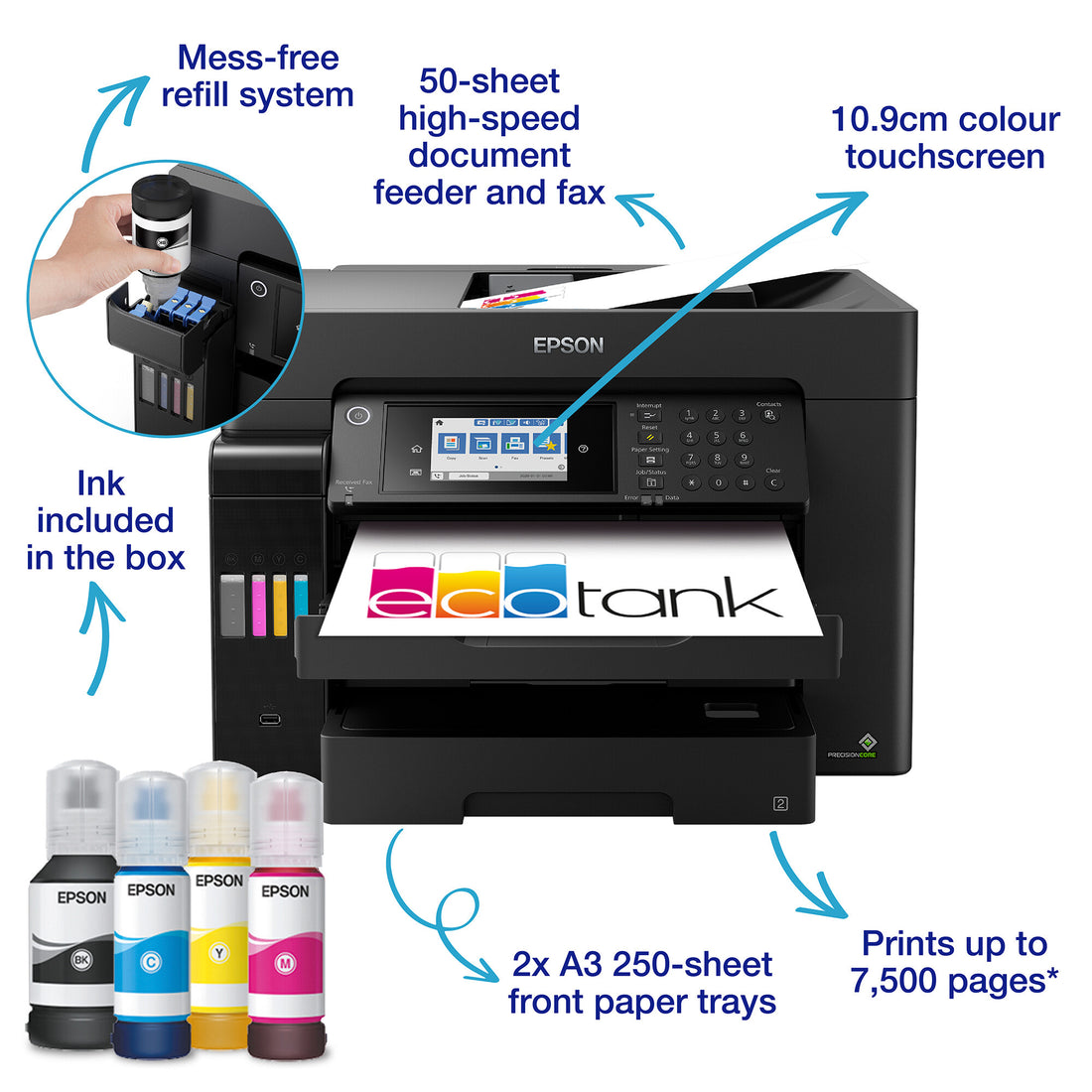 Epson EcoTank ET-16655 Inkjet A3 4800 x 1200 DPI 32 ppm Wi-Fi - image 3
