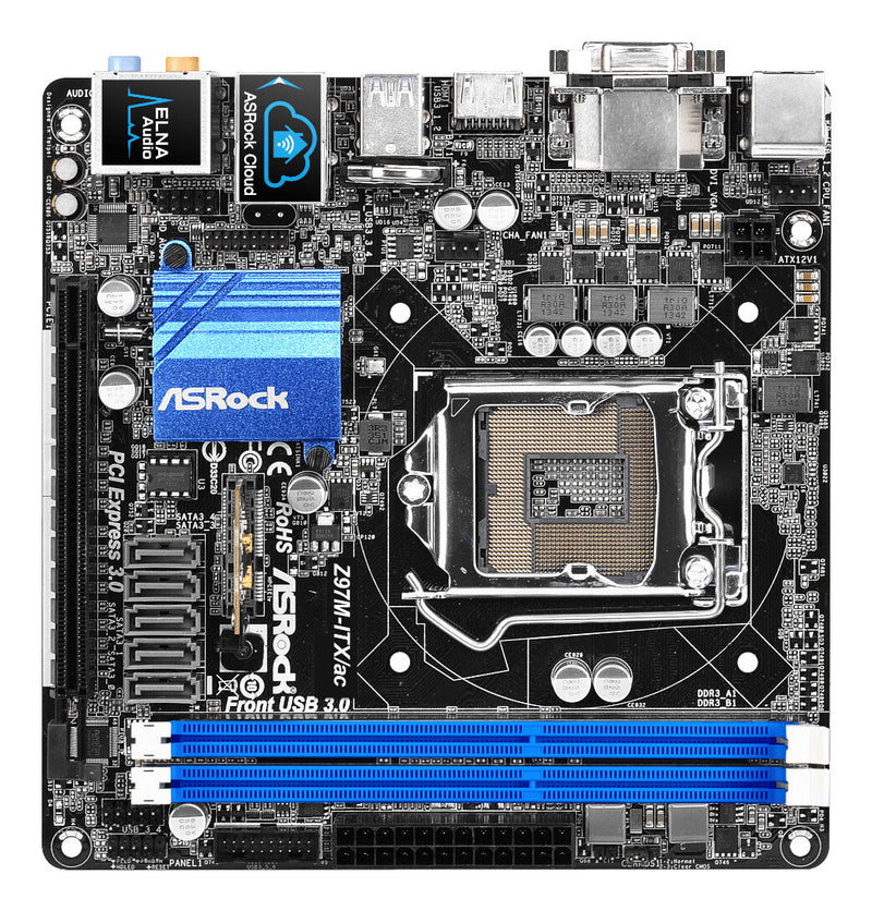 Asrock Z97M-ITX/ac Intel® Z97 LGA 1150 (Socket H3) mini ITX