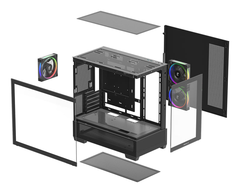 DeepCool CG380 3F Midi Tower Black