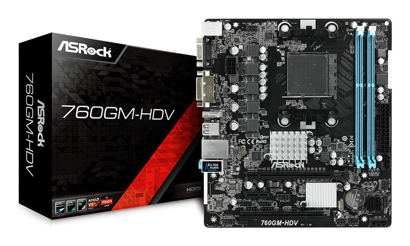 Asrock 760GM-HDV AMD 760G Socket AM3+ micro ATX