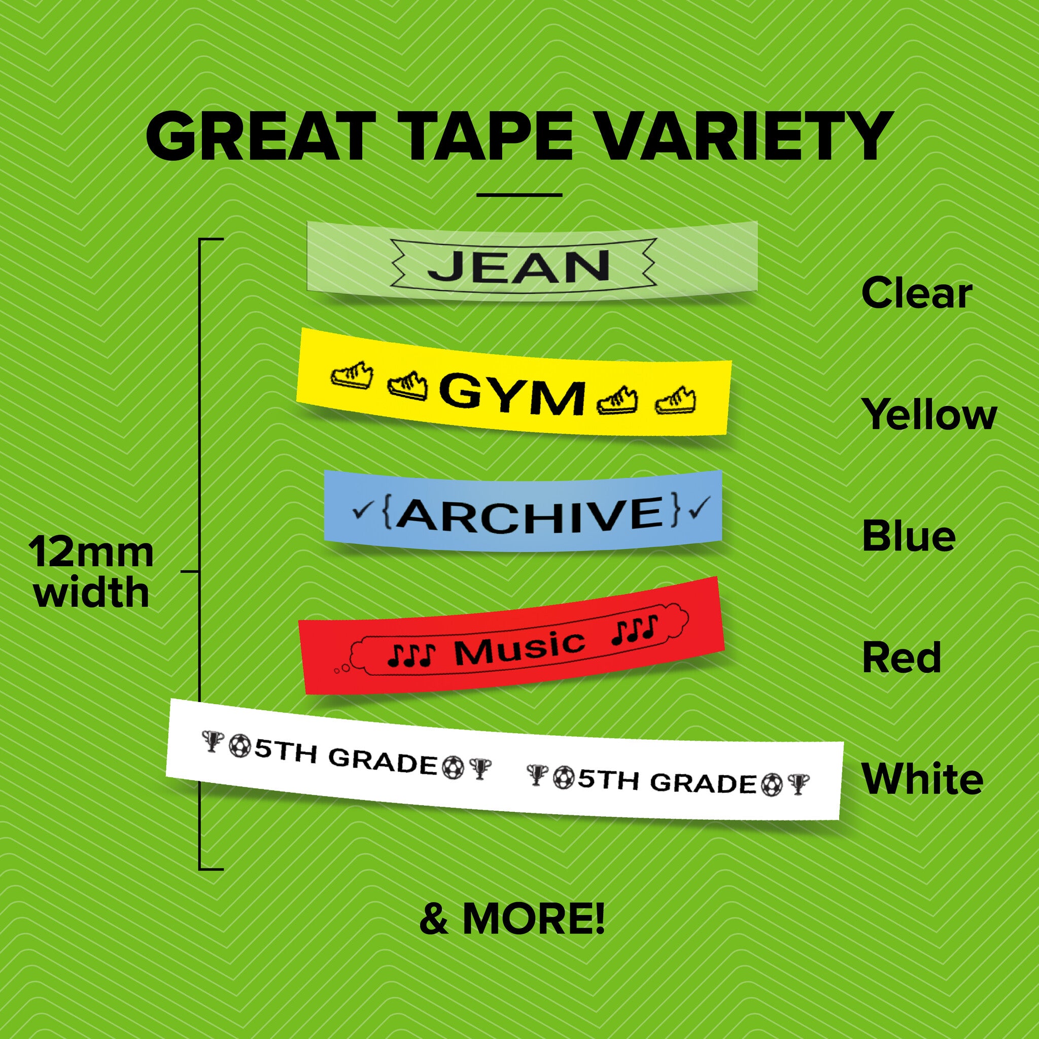 DYMO Branded LetraTag Plastic Labels | 12 mm x 4 m Roll | Black Print ...