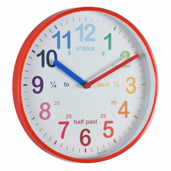 Acctim Wickford Quartz clock Round Red