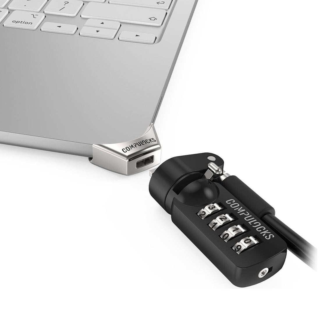 Compulocks Ledge Adapter for MacBook Neo with Combination Cable Lock (Corner Lock) - image 3