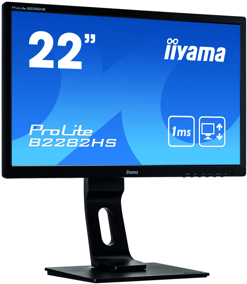iiyama ProLite B2282HS-B5 LED display 54.6 cm (21.5") 1920 x 1080 pixels Full HD Black