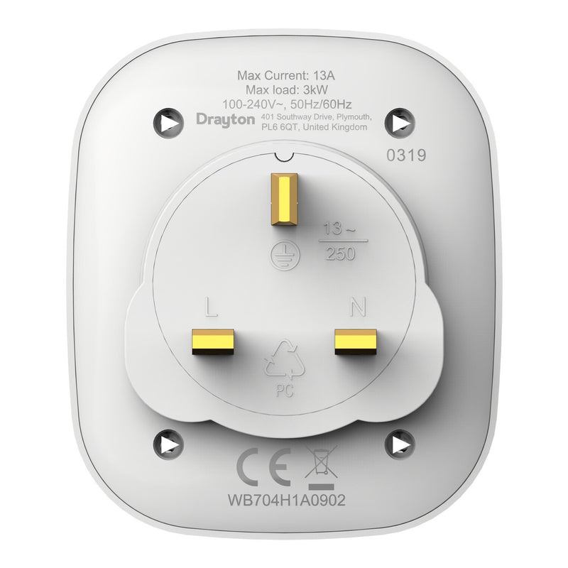 Drayton WB704H1A0902 smart plug Home White