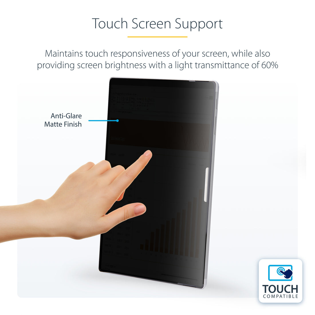 StarTech.com 4-Way Privacy Screen For 13-inch Surface Pro 8/9/X/11 Laptop, Portrait/Landscape Modes - image 10