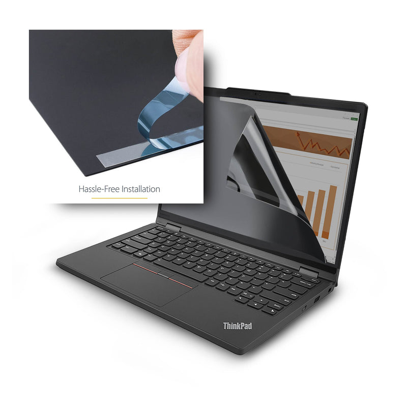 StarTech.com Lenovo X13 Yoga Gen 4 Bright Privacy Screen Filter with Touch, Flip-Over, 75% Light Transmittance, Anti-Glare Privacy Filter, +/- 30 Deg. View Angle