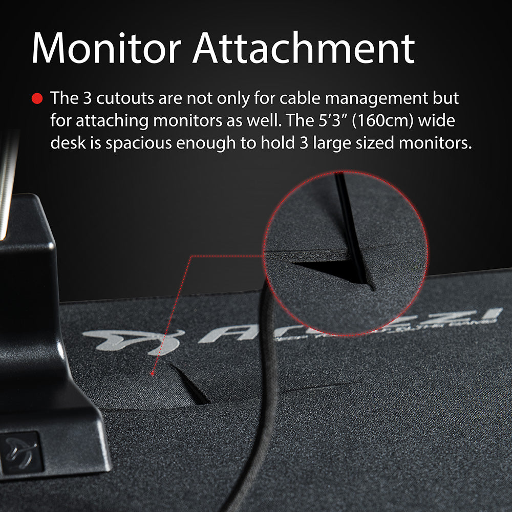 Arozzi Arena Moto Gaming Desk - Pure Black - image 15