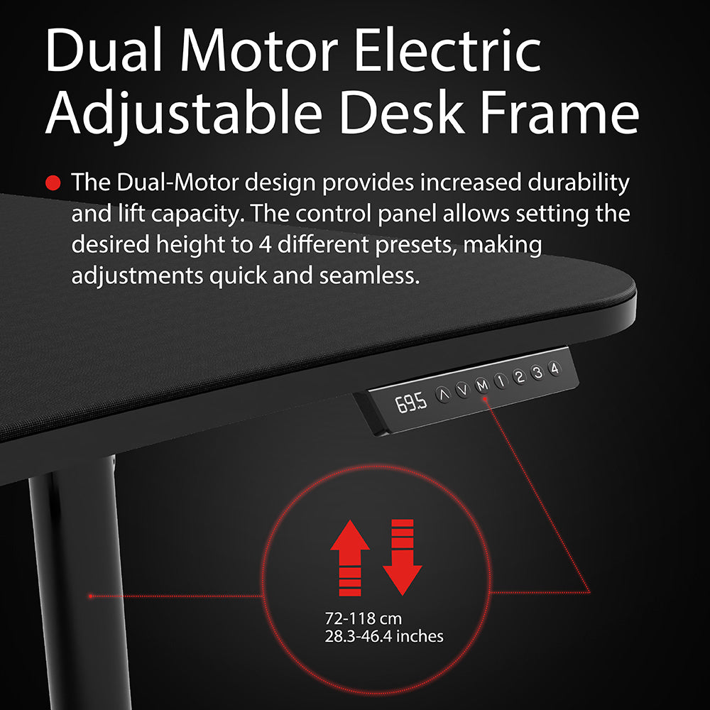 Arozzi Arena Moto Gaming Desk - Pure Black - image 17