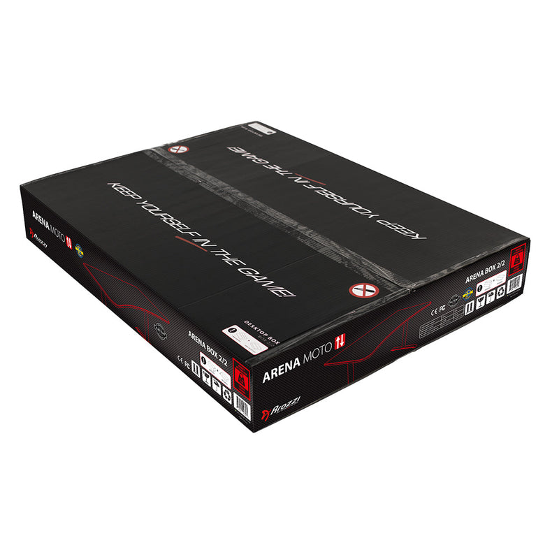 Arozzi Arena Moto Gaming Desk - Pure Black