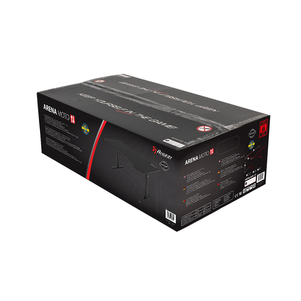 Arozzi Arena Moto Gaming Desk - Pure Black - image 8