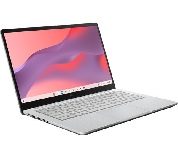 ASUS Chromebook CX1405CTA 14 inch FHD Laptop - Processor N50, 4GB RAM, 64GB eMMC, Intel UHD Graphics, ChromeOS, Pure Grey