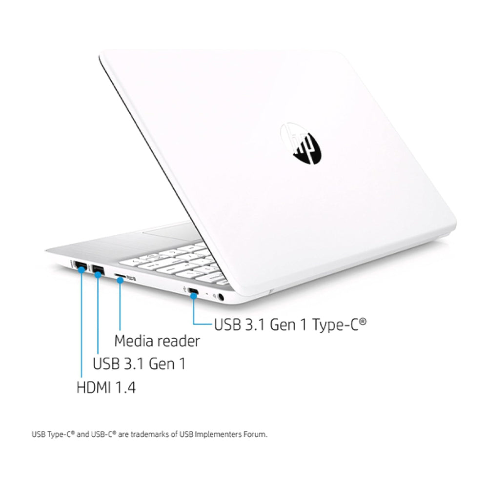 HP Stream Laptop 11.6", 4GB RAM, 64GB eMMC - White (Grade A1 - Like New) - image 9