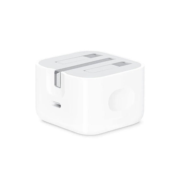 Apple UK 3 Pin 20W USB-C Power Supply with foldable pins - A2344 (MHJF3B/A)