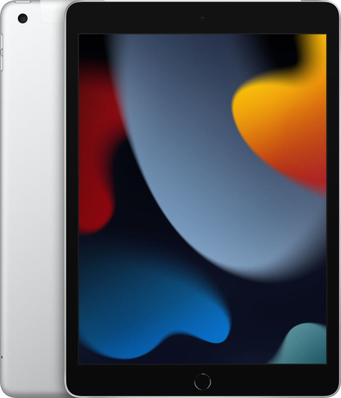Apple iPad 9 10.2 inch Tablet - A13 Bionic, 64GB, Wi-Fi + Cellular, iPadOS, Silver (Grade B - Average)