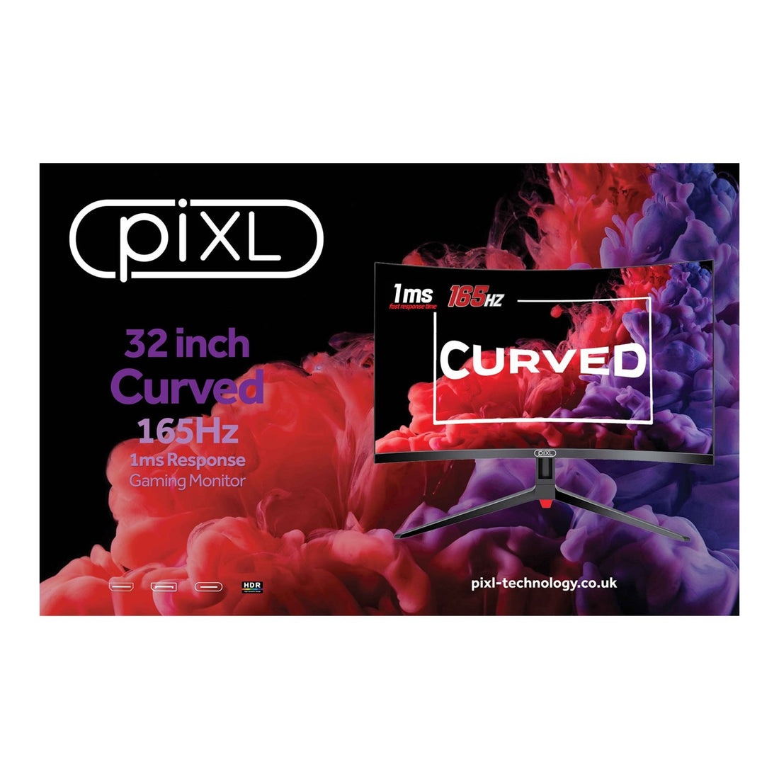 piXL 32" 165Hz Curved Gaming Monitor (CM32GF5) – Grade A1 (Open box)