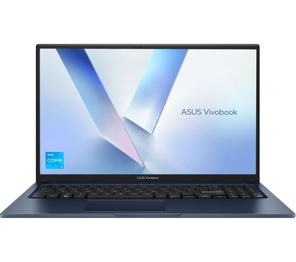 ASUS Vivobook X1504ZA 15.6 inch FHD Laptop - Core i3-1215U, 8GB RAM, 128GB SSD, Intel UHD Graphics, Windows 11 Home, Quiet Blue (Grade A1 - Like New)