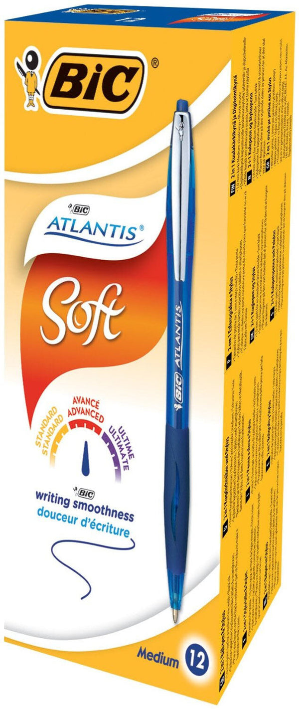 BIC 902132 ballpoint pen Blue Clip-on retractable ballpoint pen 12 pc(s)