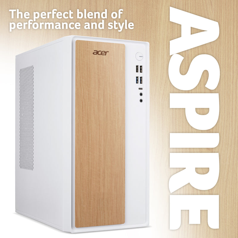 Acer Aspire TC-101 Tower Desktop - Intel Core i5-13420H, 8GB, 512GB SSD, Integrated Graphics, No Display, Windows 11, White