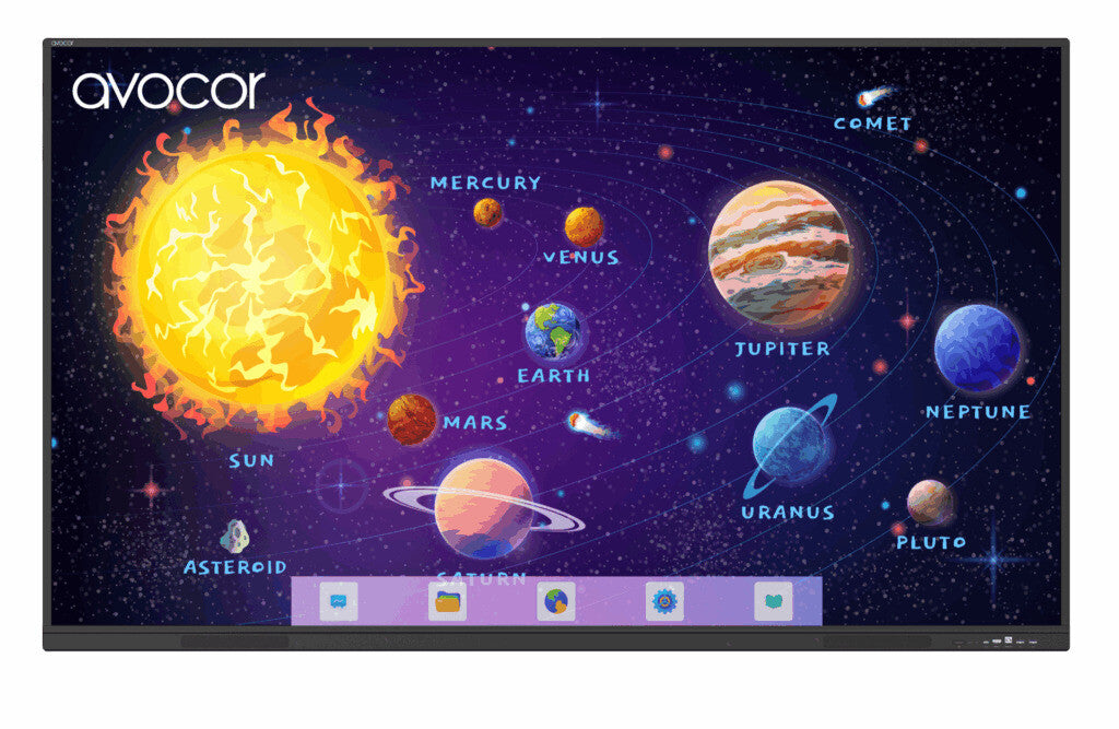 Avocor AVS-8610E interactive whiteboard 2.18 m (86") 3840 x 2160 pixels Touchscreen Black USB / RF Wireless - image 5